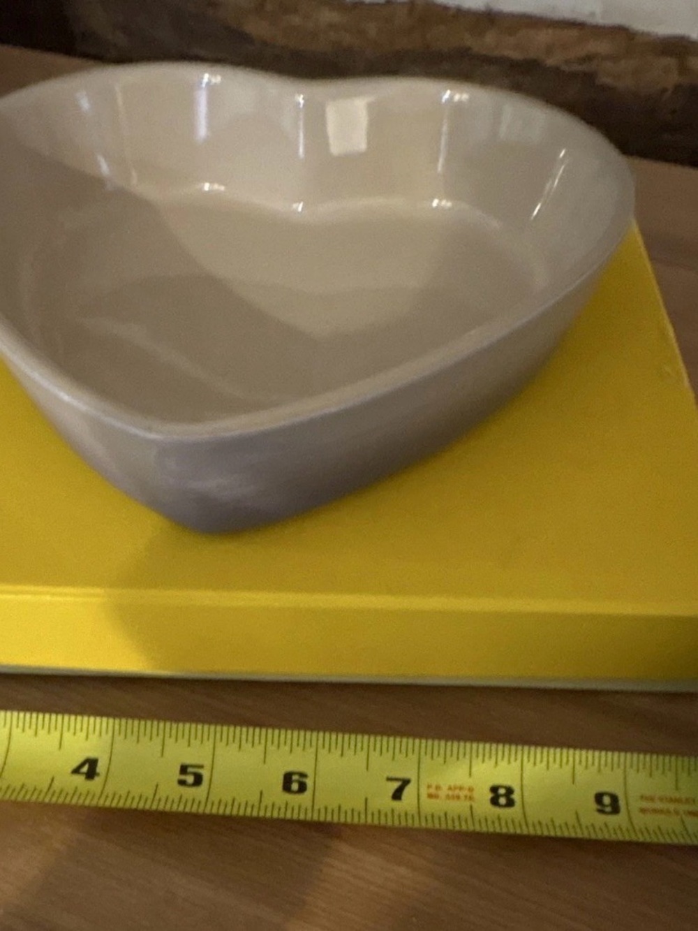 Le Creuset Heart Shaped Stoneware Set (dish&plate) Retired Bluebell Purple - Picture 8 of 14